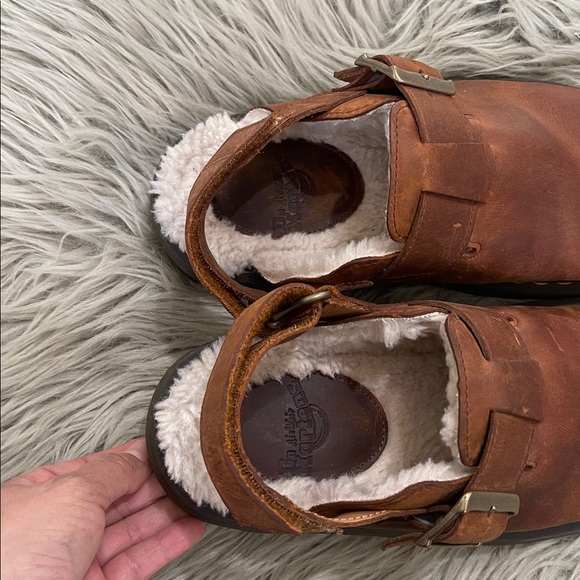 Dr. Martens Tan Leather Slip-Ons - Picture 4 of 5